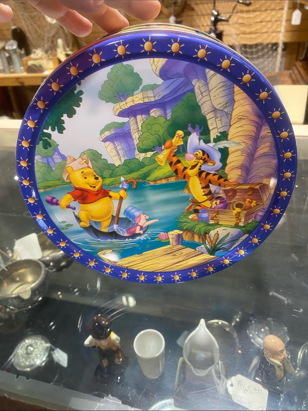 Disney Winnie the Pooh & Friends Decorative Tin - Blue, Yellow, Orange